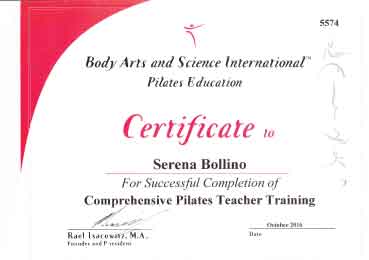 Comprehensive Pilates teacher training Basi